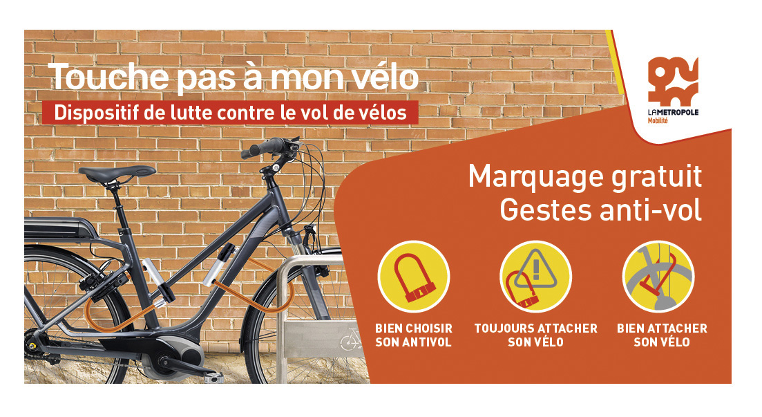 <span style='color:#8B1434;font-size:12px;'>La Métropole Mobilité</span><br> “Touche pas à mon vélo !”