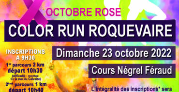 <span style='color:#8B1434;font-size:12px;'>Dimanche 23 octobre</span><br> Color Run Roquevaire
