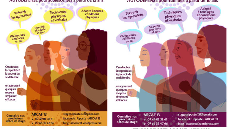 <span style='color:#8B1434;font-size:12px;'>Pour les ados et les femmes</span><br> STAGES D’AUTODEFENSE RIPOSTE